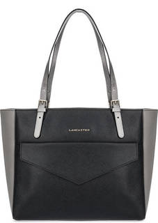 Вместительная кожаная сумка на молнии Lancaster