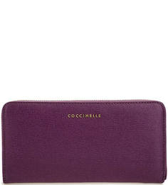 Фиолетовый кошелек из сафьяновой кожи Coccinelle