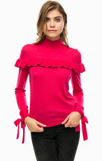 Шерстяной джемпер цвета фуксии Pinko