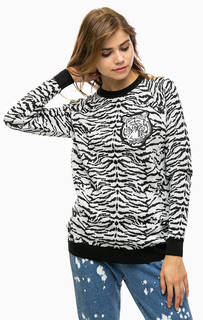 Трикотажный джемпер с животным принтом Pinko