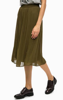 Плиссированная юбка цвета хаки Vero Moda