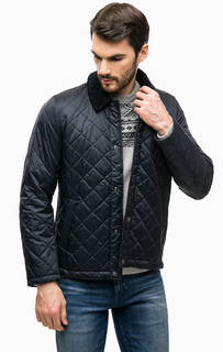 Куртка на кнопках с вельветовым воротничком Barbour