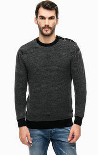 Хлопковый джемпер с застежкой на плече Diesel