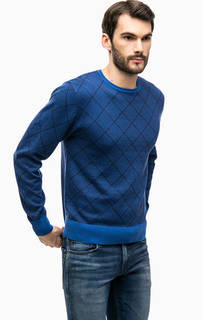 Синий трикотажный джемпер Blue Seven
