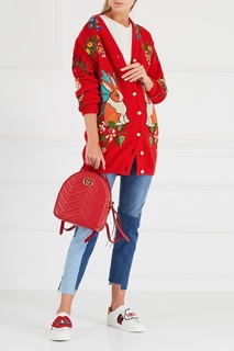 Кожаные кеды Gucci