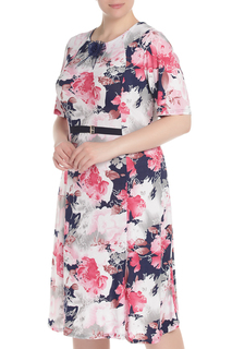 Платье с цветком на горловине LADY CHARM