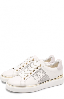 Кожаные кеды Max на шнуровке MICHAEL Michael Kors