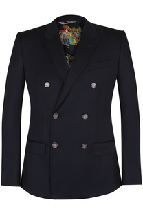 Двубортный шерстяной пиджак Dolce &amp; Gabbana