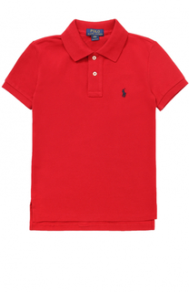 Хлопковое поло с логотипом бренда Polo Ralph Lauren