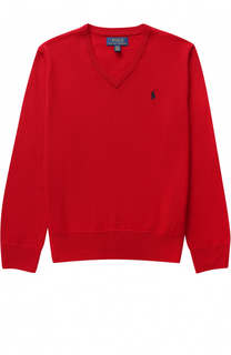 Пуловер из шерсти с логотипом бренда Polo Ralph Lauren