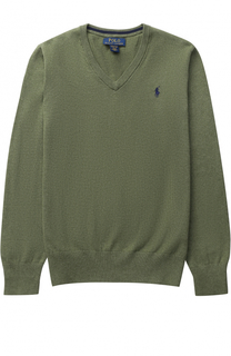 Пуловер из хлопка с логотипом бренда Polo Ralph Lauren