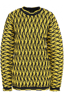 Пуловер фактурной вязки с круглым вырезом Versace