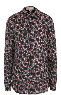 Шелковая блуза с цветочным принтом MICHAEL Michael Kors