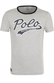 Хлопковая футболка с логотипом бренда Polo Ralph Lauren