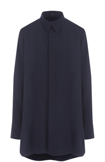 Хлопковая блуза свободного кроя с удлиненной спинкой Yohji Yamamoto