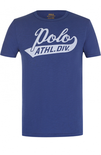 Хлопковая футболка с логотипом бренда Polo Ralph Lauren