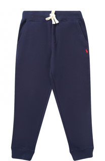 Спортивные брюки из хлопка и полиэстера на кулиске Polo Ralph Lauren