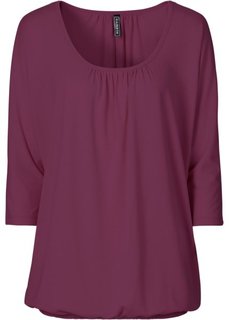 Футболка в стиле оверсайз (ягодный) Bonprix