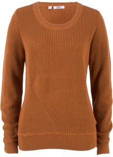 Пуловер с длинным рукавом (бронзовый) Bonprix