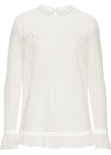 Кружевная блузка (кремовый) Bonprix