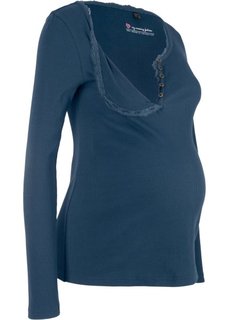 Футболка для беременных с функцией кормления (темно-синий) Bonprix