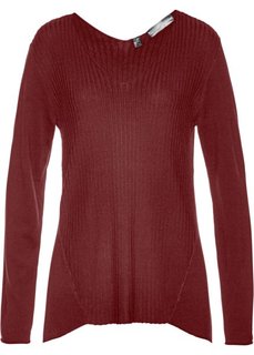 Пуловер (красный каштан) Bonprix