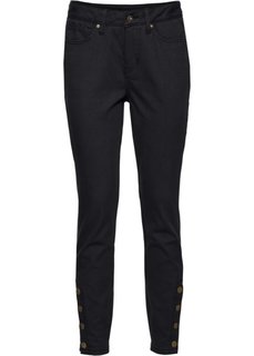 Брюки с декоративными пуговицами (черный) Bonprix