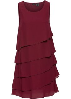 Платье с воланами (кленово-красный) Bonprix