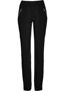 Брюки без застежки (черный) Bonprix