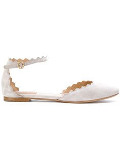 suede ballerina shoes Chloé