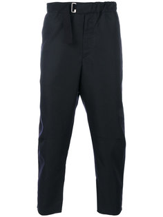 zip pocket cropped trousers Oamc