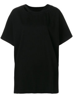 футболка с вырезом  Mm6 Maison Margiela