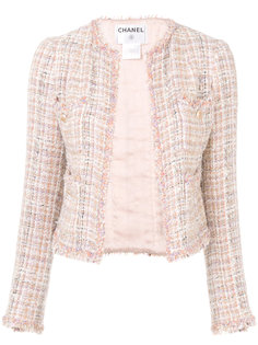 open tweed jacket Chanel Vintage