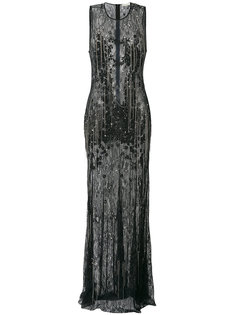 lace dress with chain embellishment Amen Amen.