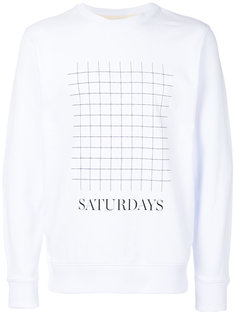 толстовка с сетчатым принтом Saturdays Nyc