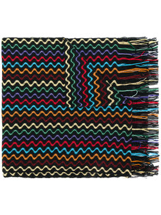 zig zag scarf with fringe Missoni