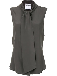 sleeveless scarf tie blouse Moschino