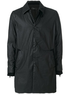 textured single-breasted coat Transit
