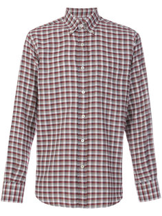 modern fit checked shirt Canali
