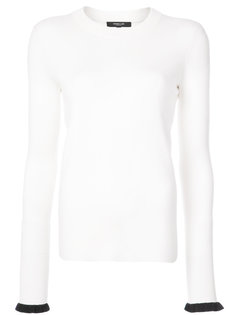 contrast trim sweater Derek Lam