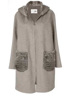 oversized hooded coat Manzoni 24