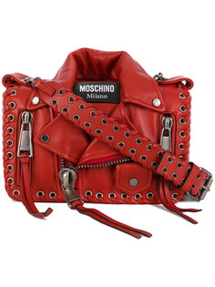 biker jacket bag Moschino