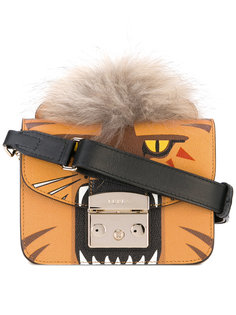 сумка на плечо с принтом тигра  Furla