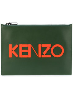 клатч с аппликацией логотипом Kenzo