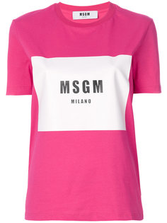 футболка с логотипом  MSGM