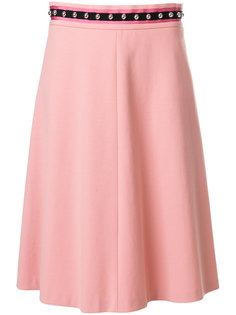 расклешенная юбка с отделкой  Red Valentino