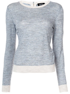 contrast ribbed jumper A.P.C.