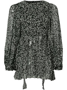 leaf print sheer blouse  Zimmermann