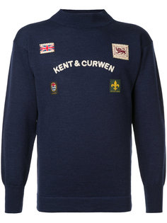 джемпер с заплатками Kent &amp; Curwen