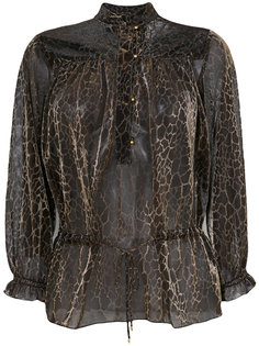 блузка со змеиным принтом  Just Cavalli